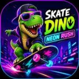 Skate Dino: Neon Rush icon